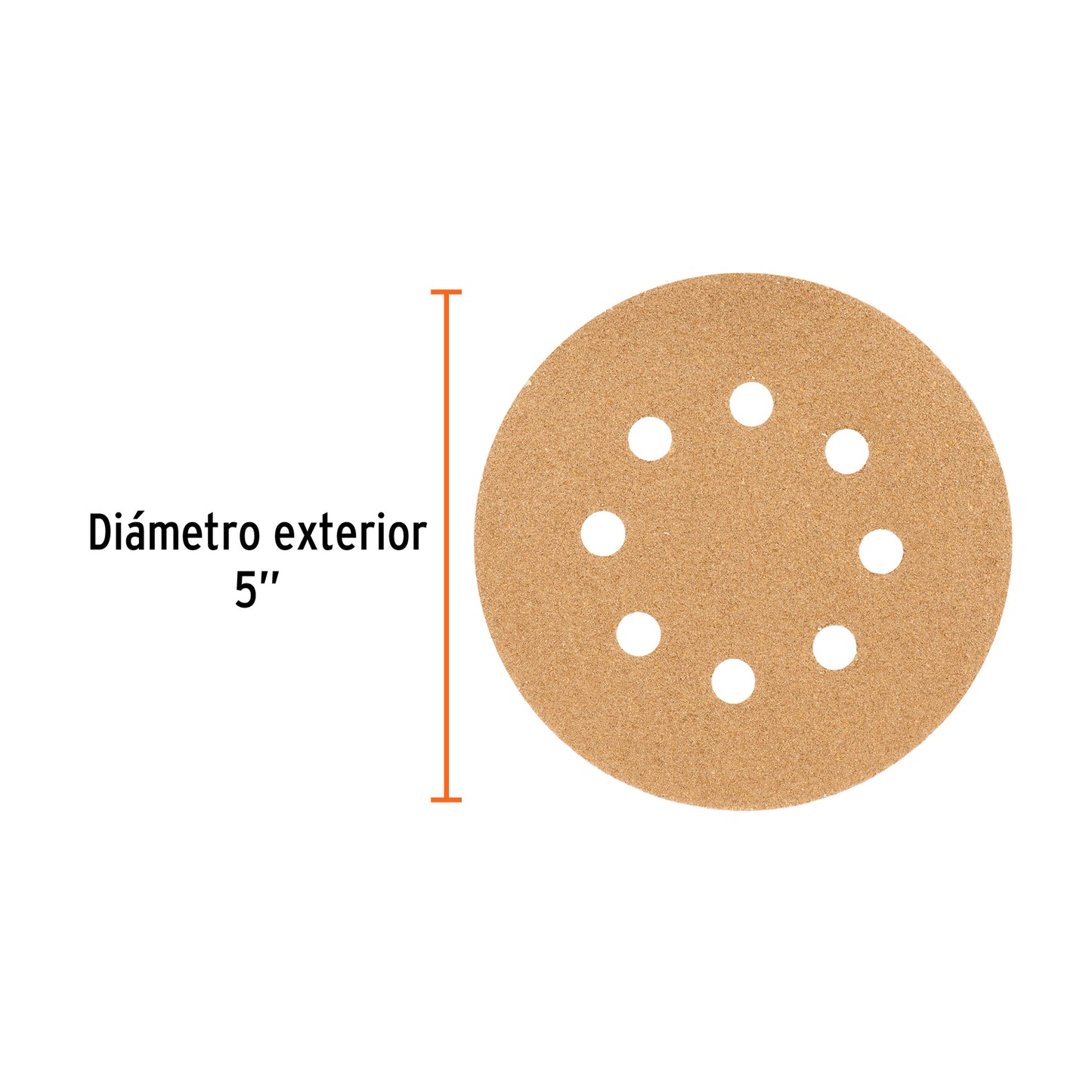 Discos de lija 5 pulg grano 60