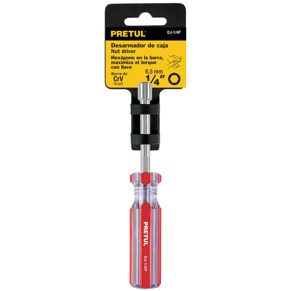 Desarmador de caja 1/4" mango de PVC · vista 3