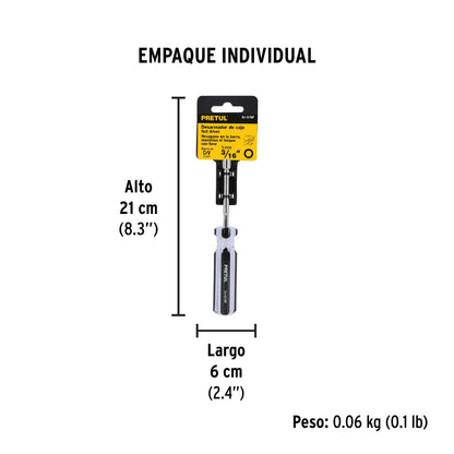 Desarmador de caja 3/16" mango de PVC · vista 6