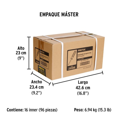 Desarmador de caja 3/16" mango de PVC · vista 8