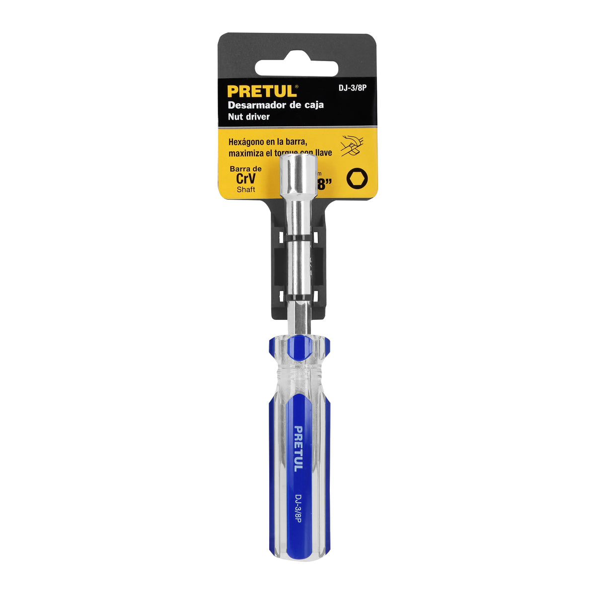 Desarmador de caja 3/8" mango de PVC · vista 3