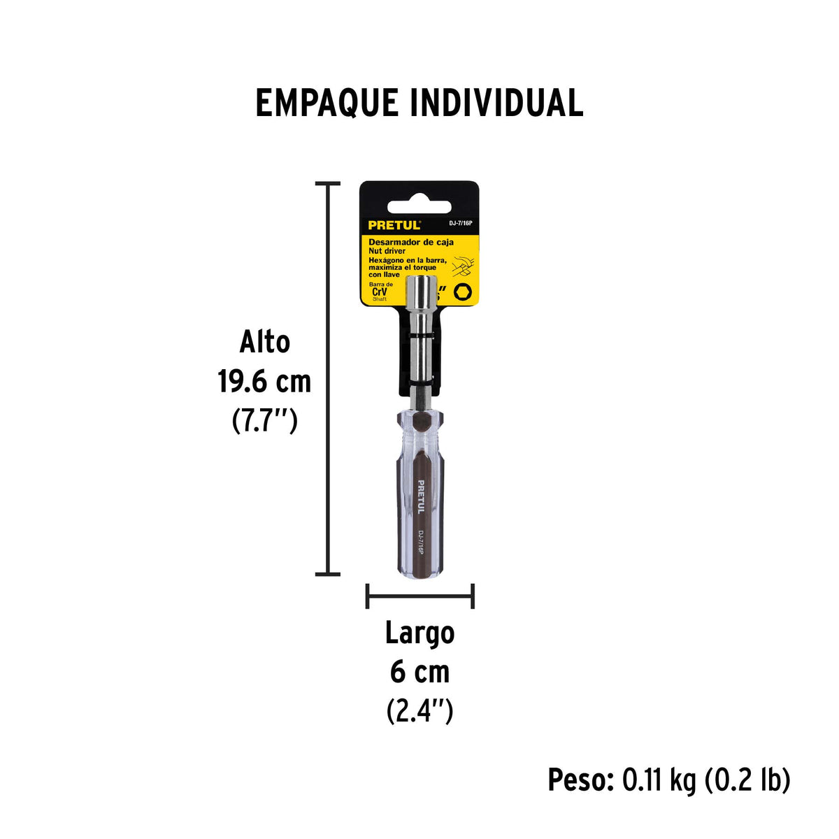 Desarmador de caja 7/16" mango de PVC · vista 6