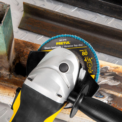 Disco laminado de 4-1/2" grano 80 con centro 7/8"