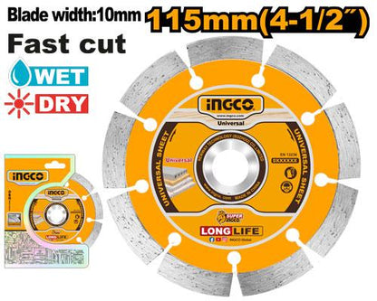 Disco de Diamante para Concreto Segmentado 114.3 mm