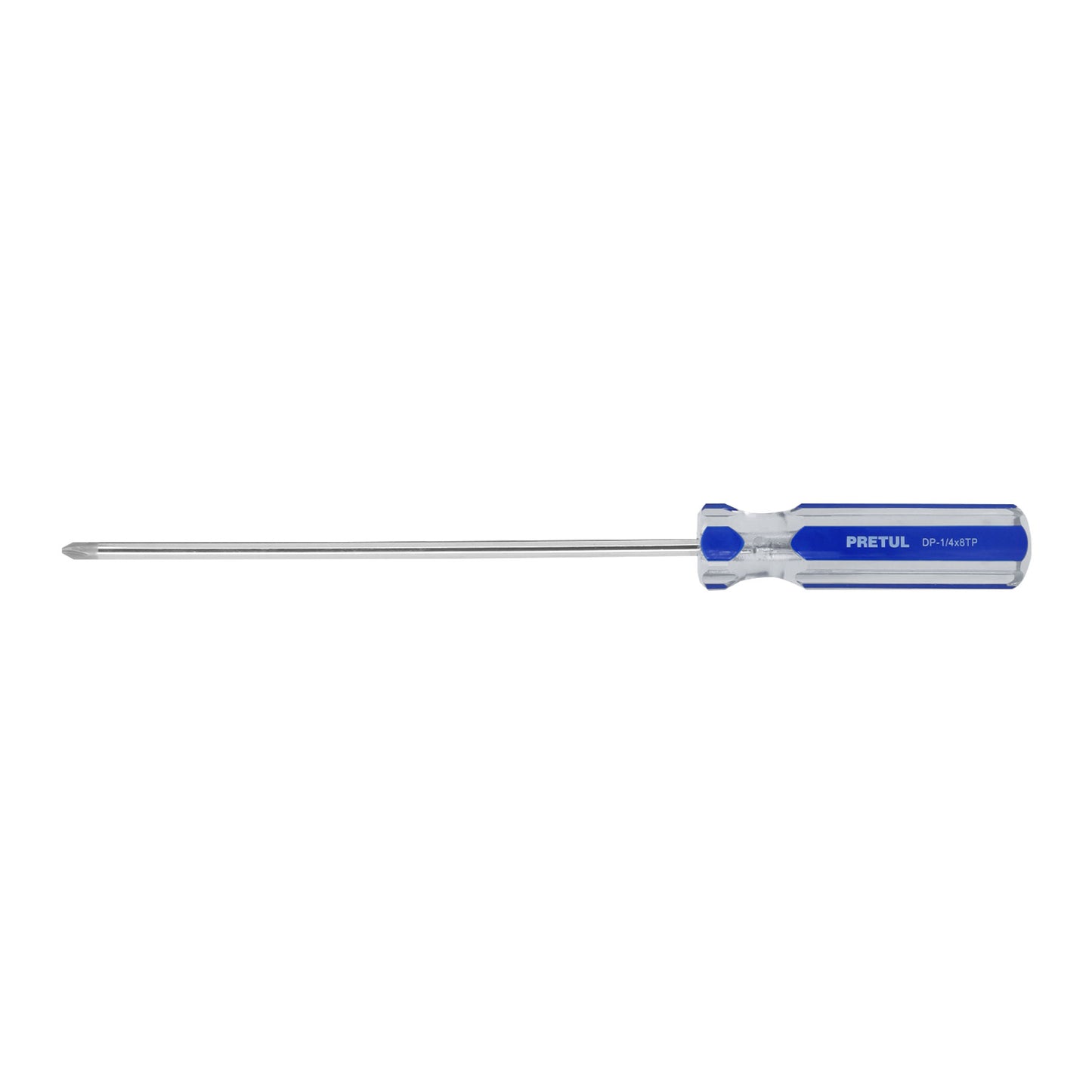Desarmador de cruz 1/4 x 8 pulgadas con mango de PVC