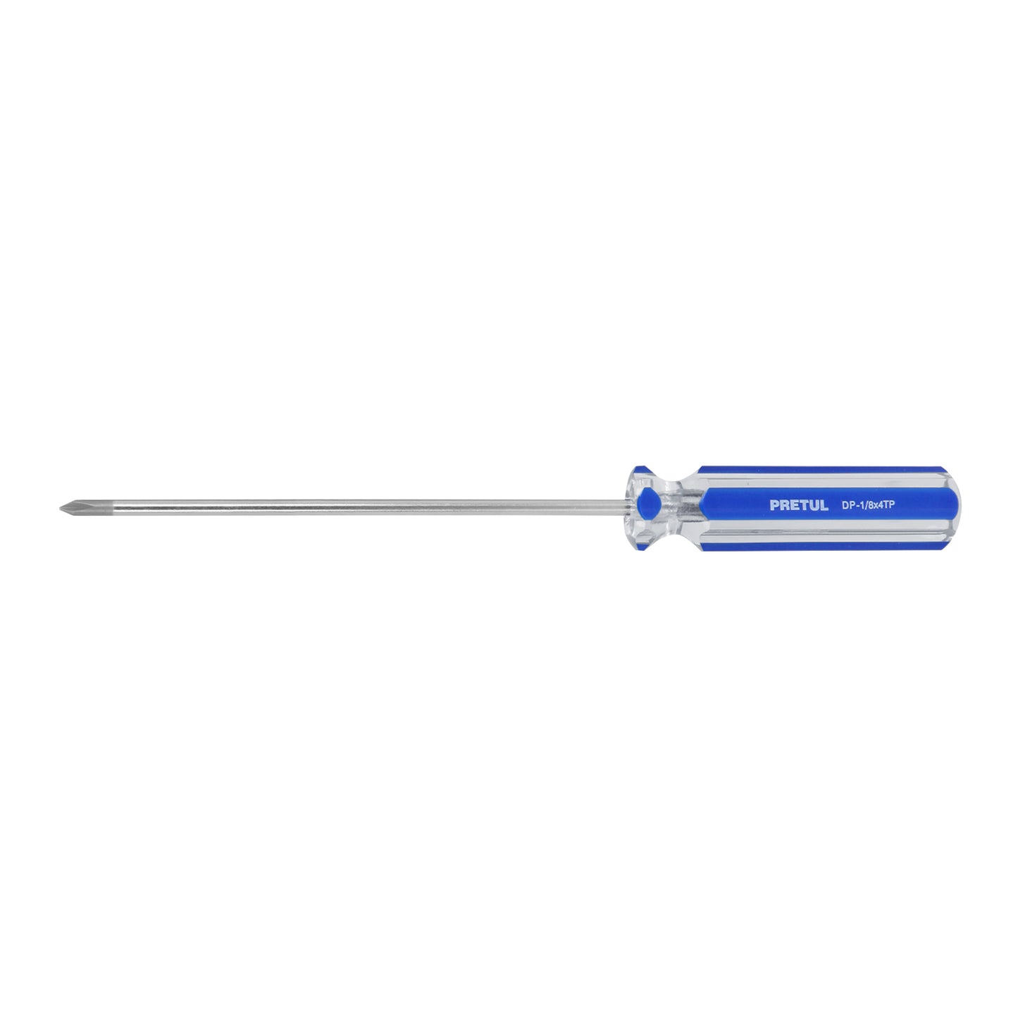 Desarmador de cruz de 1/8 x 4 con mango de PVC