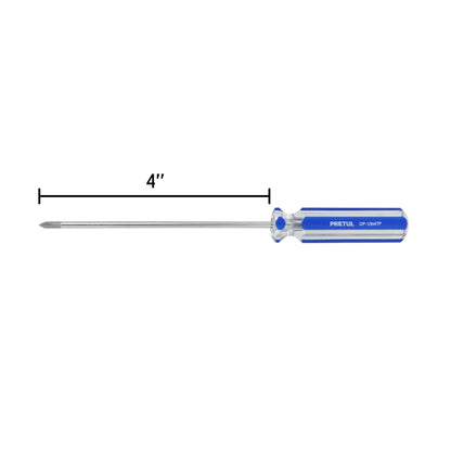 Desarmador de cruz de 1/8 x 4 con mango de PVC