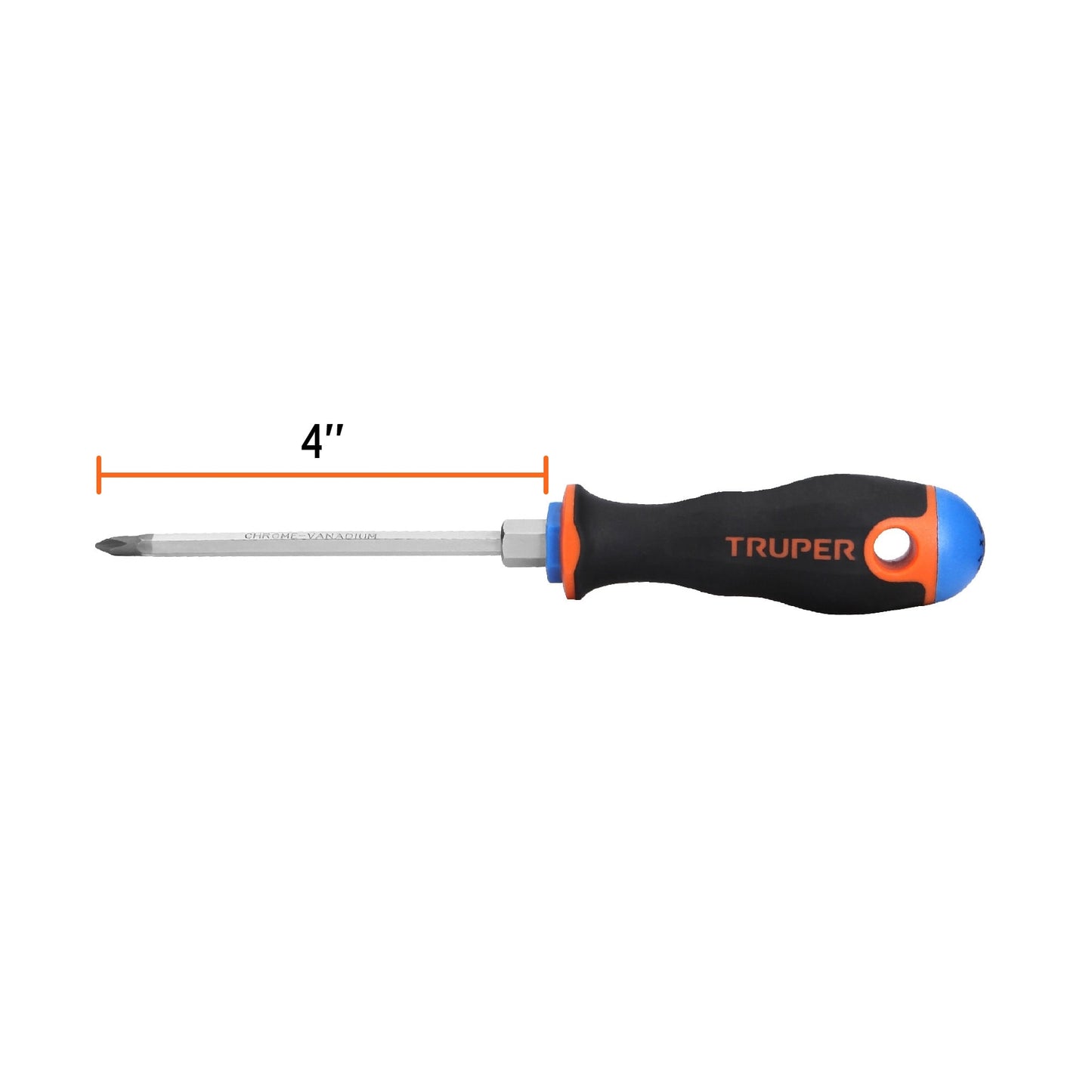 Desarmador de cruz de 3/16 con barra de 10.16 cm y mango Comfort Grip
