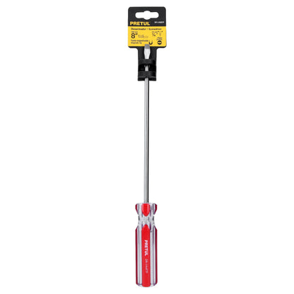 Desarmador plano de 1/4 x 8 con mango de PVC