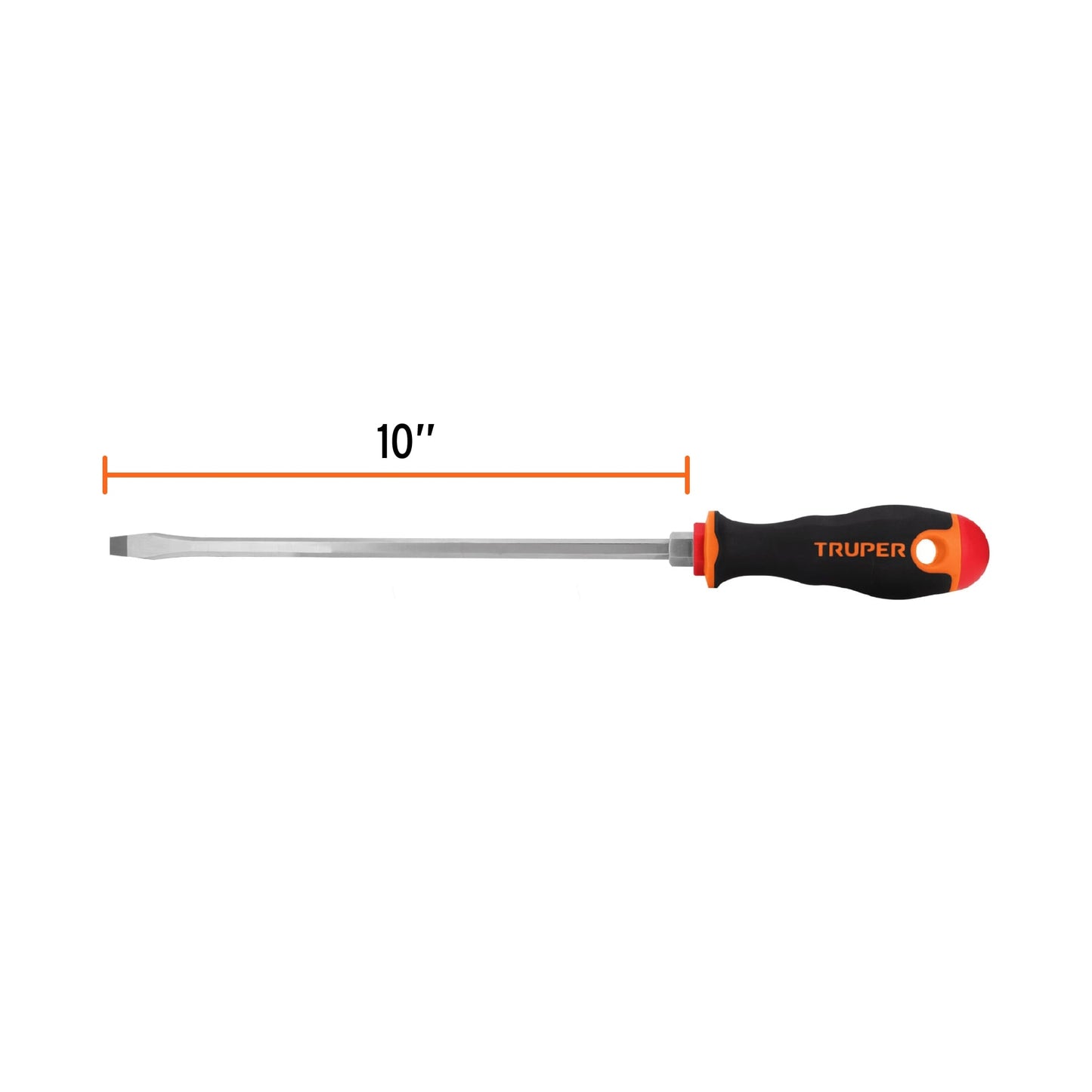 Desarmador plano de 5/16 con barra de 25.4 cm y mango Comfort Grip