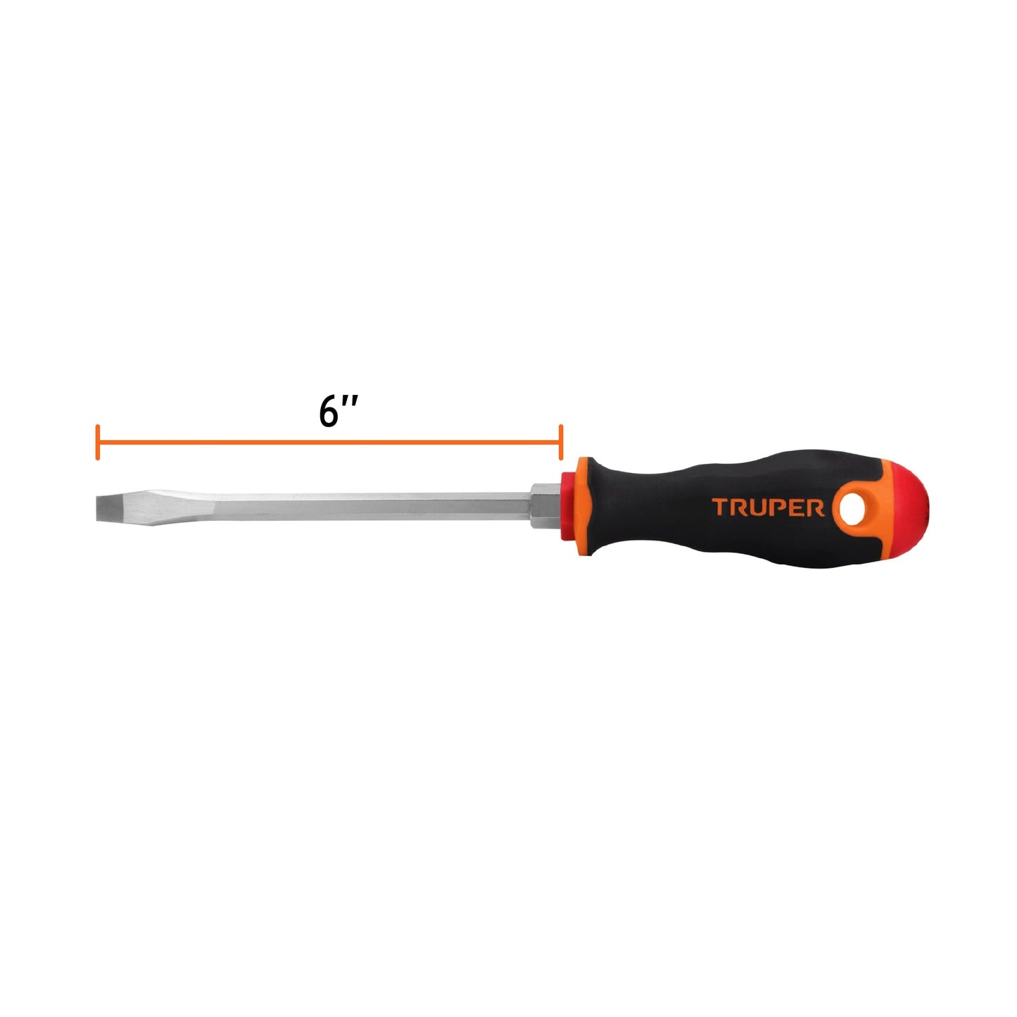 Desarmador plano de 5/16 con barra de 15.24 cm y mango Comfort Grip