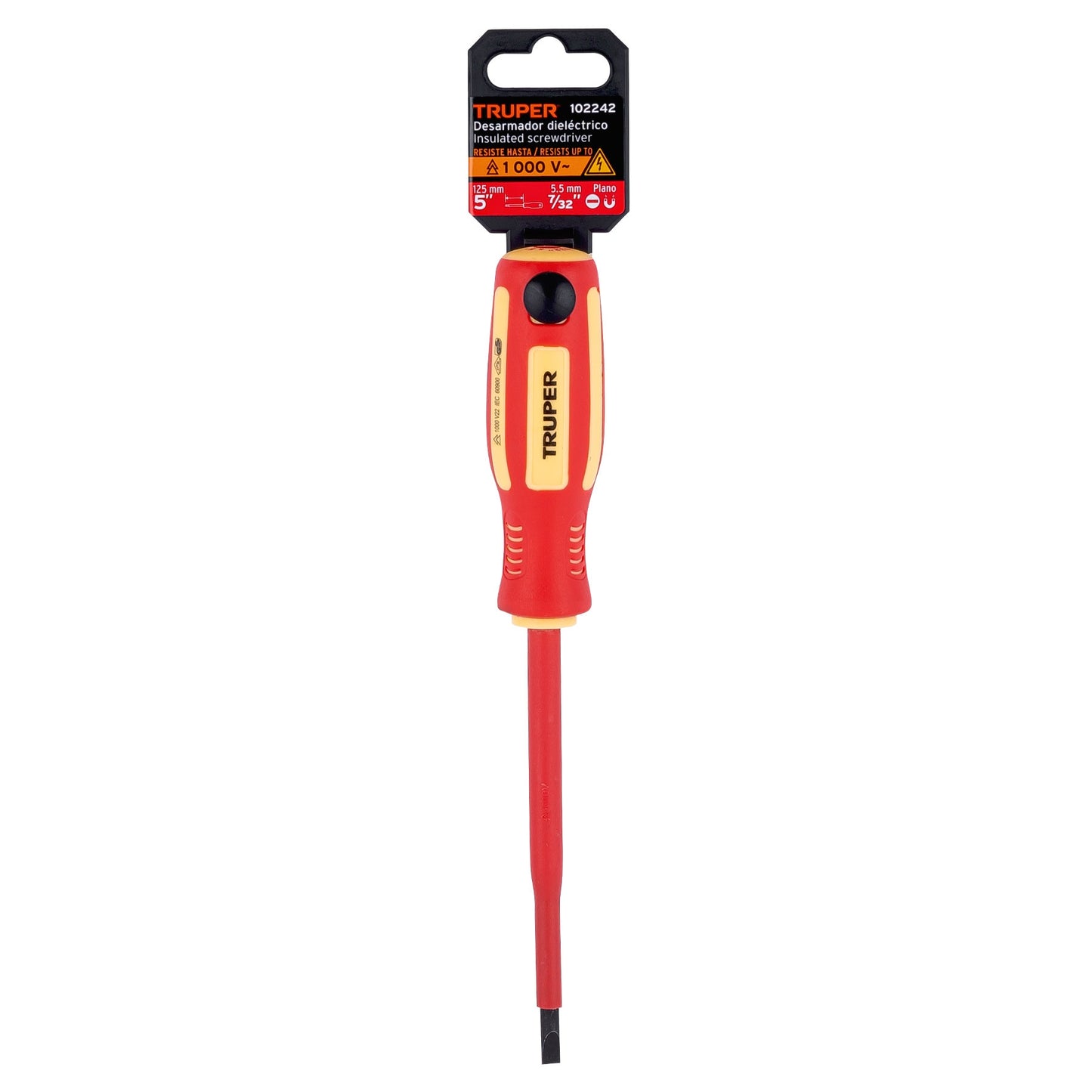 Desarmador dieléctrico plano de 7/32 x 5