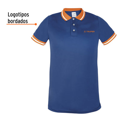 Playera polo performance para hombre azul talla extra extra grande