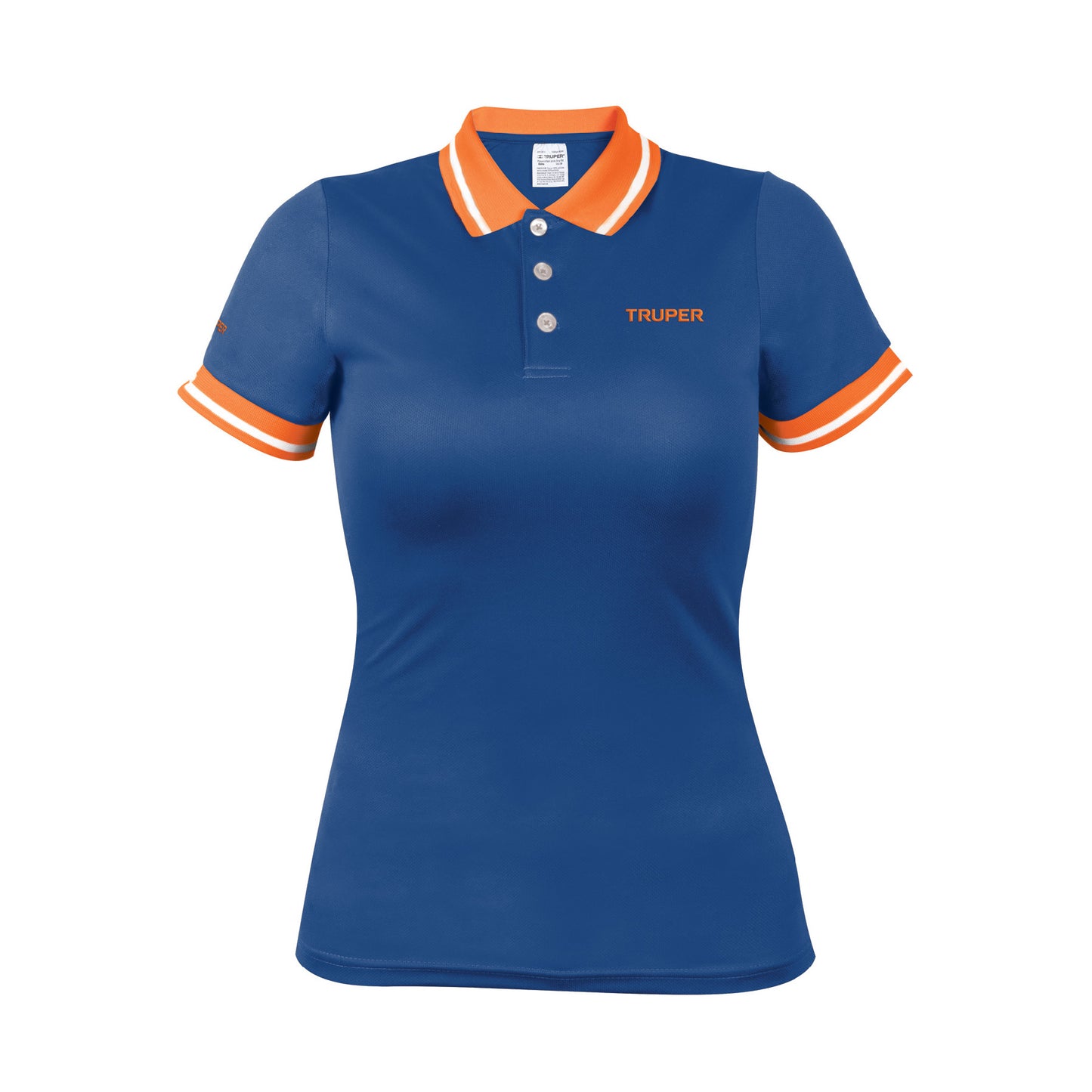 Playera polo performance para mujer color azul en talla M