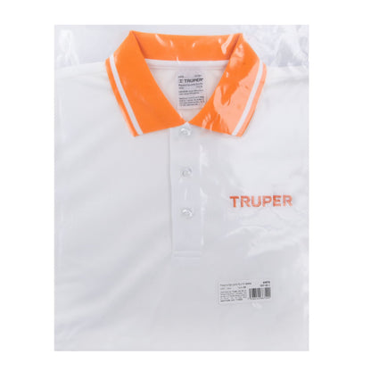 Playera polo performance para mujer blanca talla chica