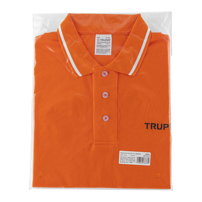 Playera polo performance para hombre naranja talla mediana