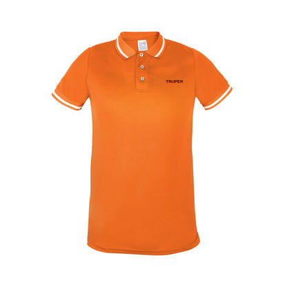 Playera polo performance para hombre naranja talla extra grande
