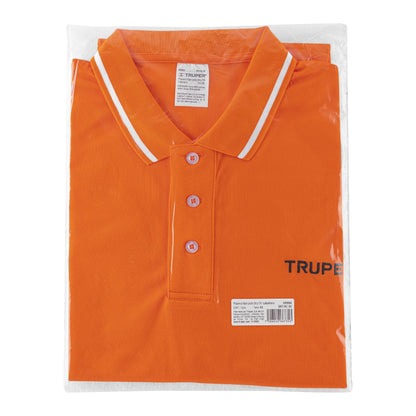 Playera polo performance para hombre naranja talla extra grande