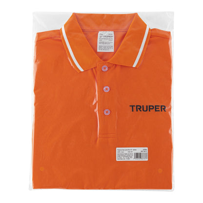 Playera polo performance para mujer color naranja en talla CH