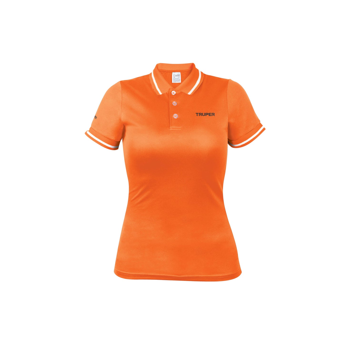 Playera polo performance para mujer color naranja en talla M