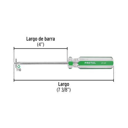 Desarmador punta Torx T 10 mango de PVC · vista 2