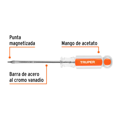 Desarmador Punta Torx T10 Mango Acetato
