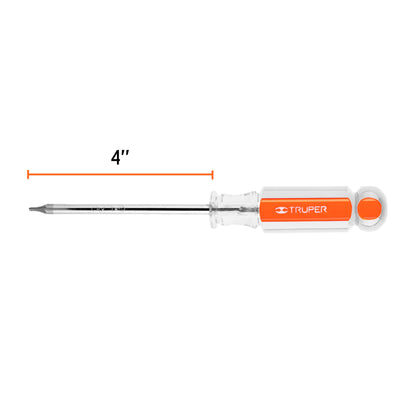 Desarmador Torx T-10 con barra de 10.16 cm y mango de acetato