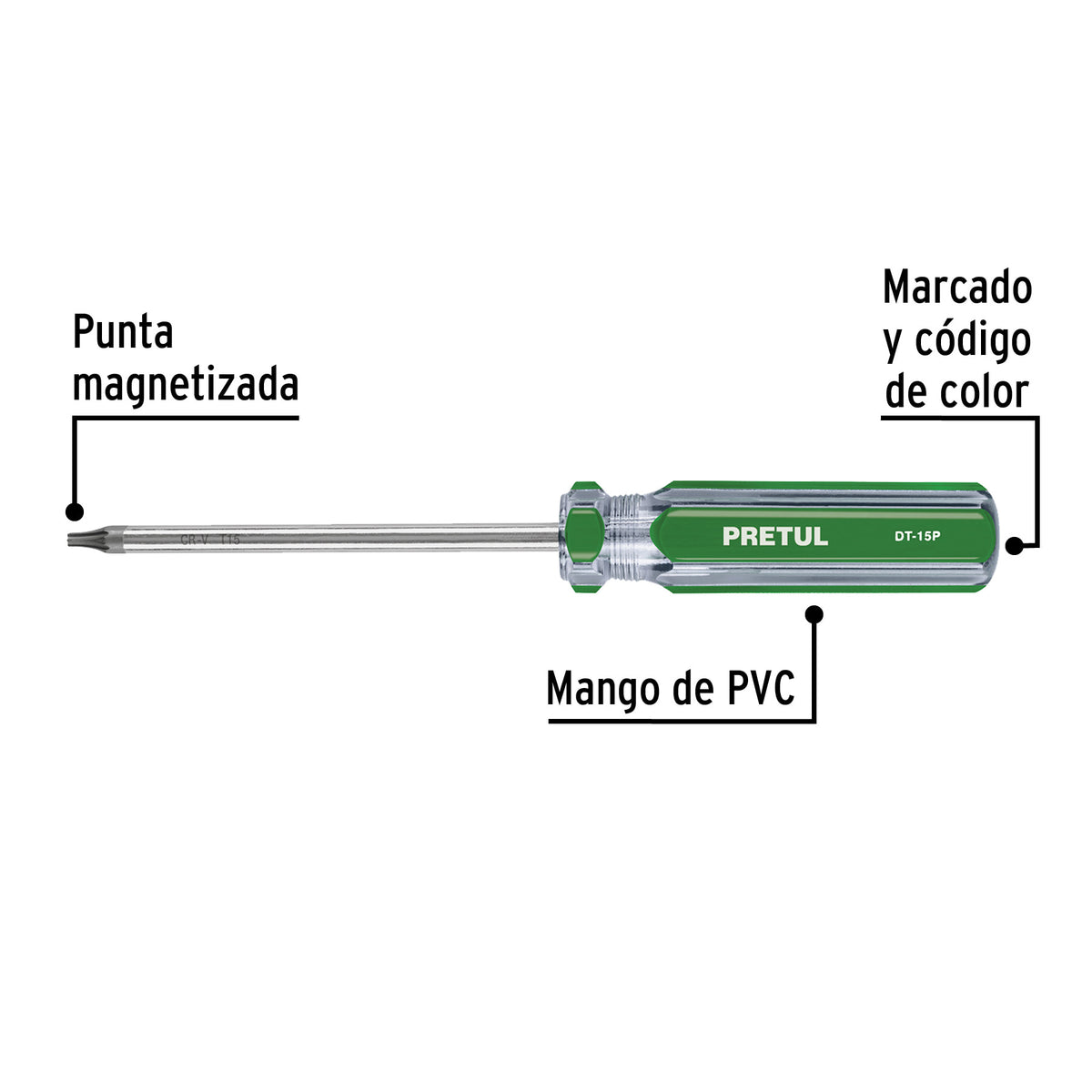 Desarmador punta Torx T 15 mango de PVC · vista 4