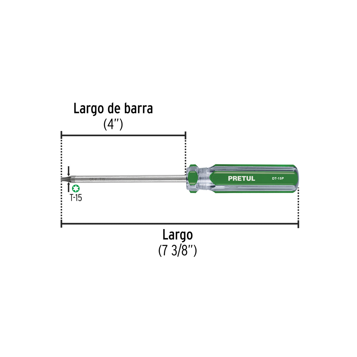 Desarmador punta Torx T 15 mango de PVC · vista 2