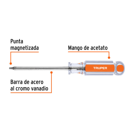 Desarmador Punta Torx T15 Mango Acetato