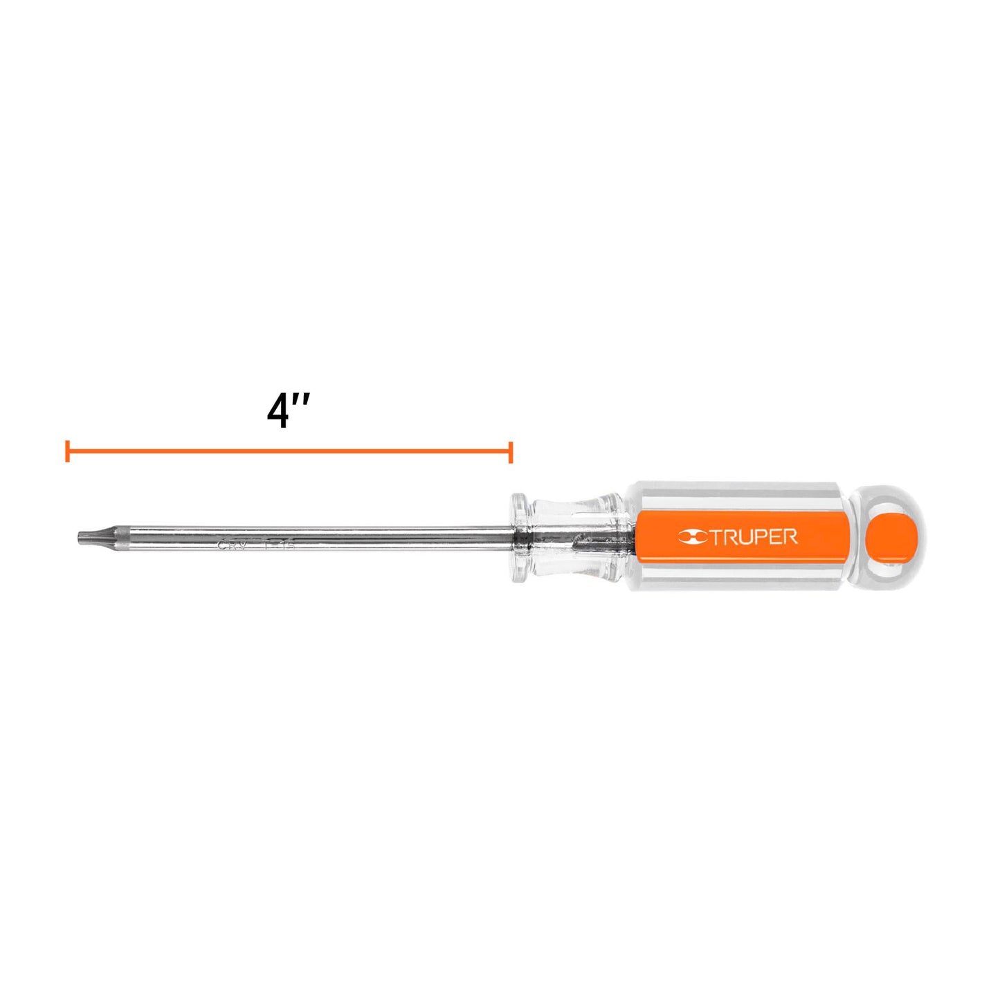 Desarmador Torx T-15 con barra de 10.16 cm y mango de acetato