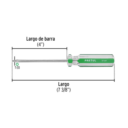 Desarmador punta Torx T 20 mango de PVC · vista 2