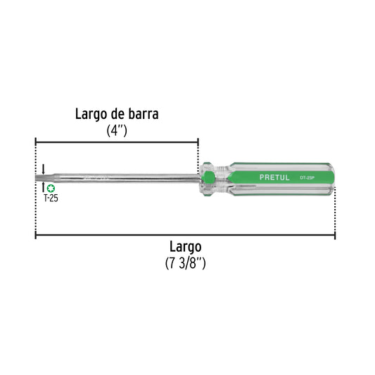 Desarmador punta Torx T 25 mango de PVC · vista 2