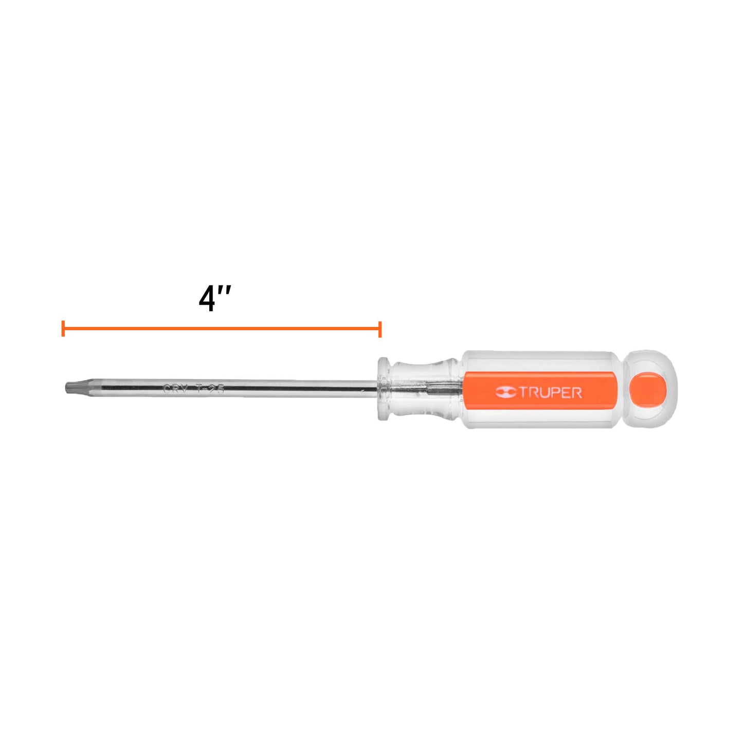 Desarmador Torx T-25 con barra de 10.16 cm y mango de acetato