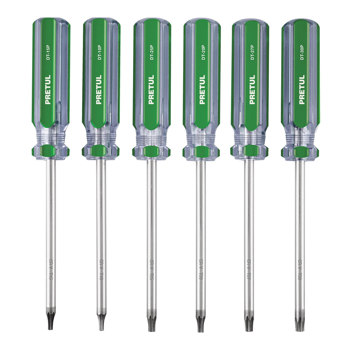 Juego de 6 desarmadores Torx mango de PVC