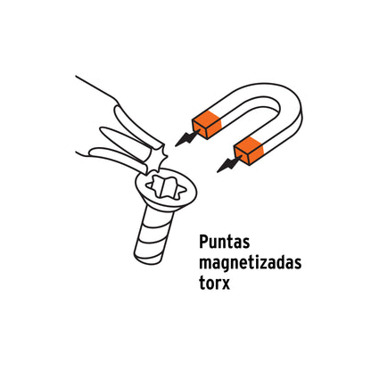Juego de 6 desarmadores Torx mango de PVC · vista 5