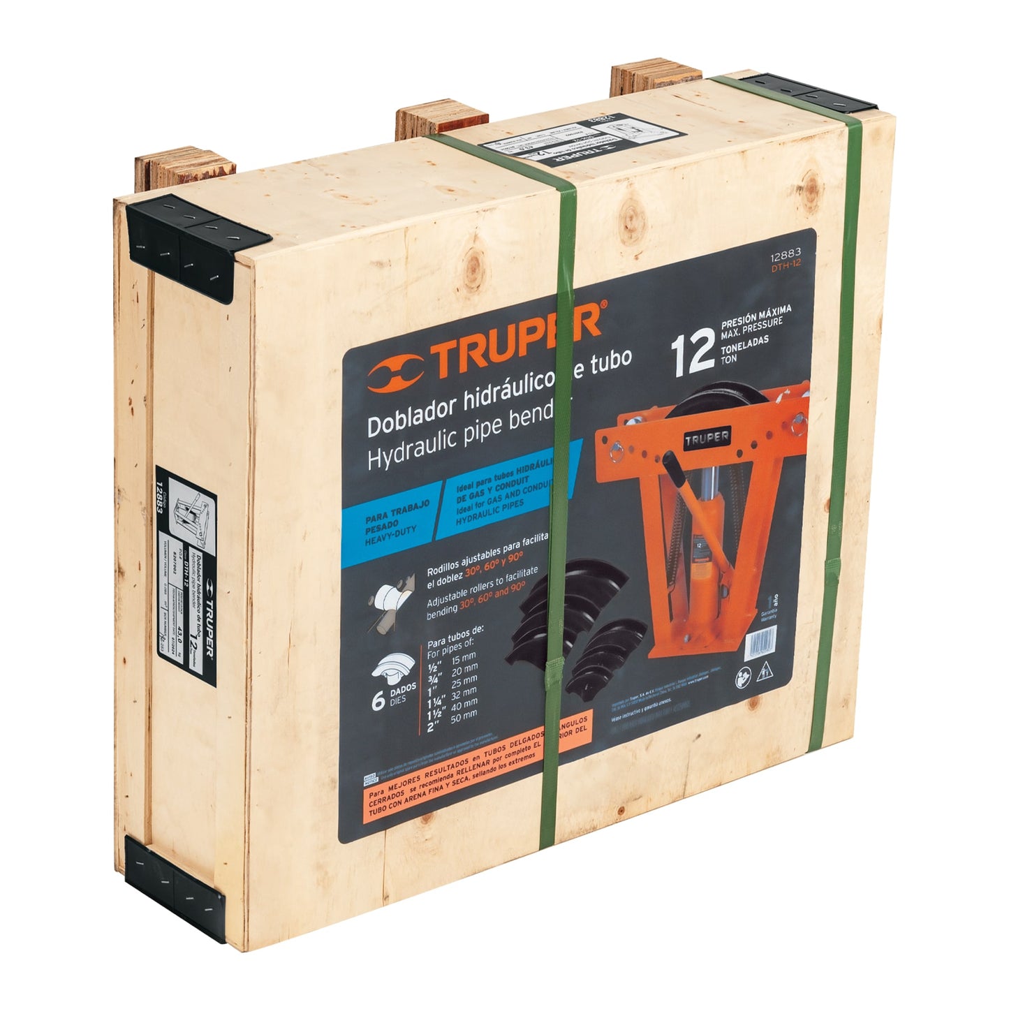 Doblador Hidráulico para Tubo, 12 ton