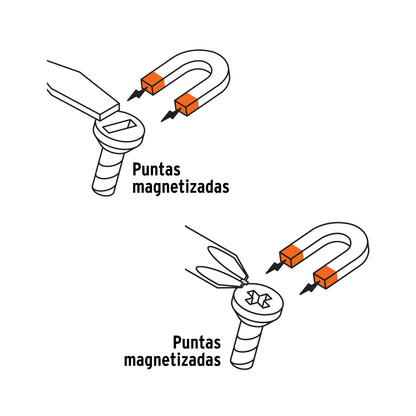 Dúo de desarmadores 1/4 x 4" mango Comfort Grip · vista 5