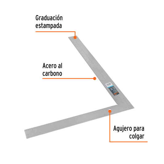 Escuadra de acero para cantero 16x24