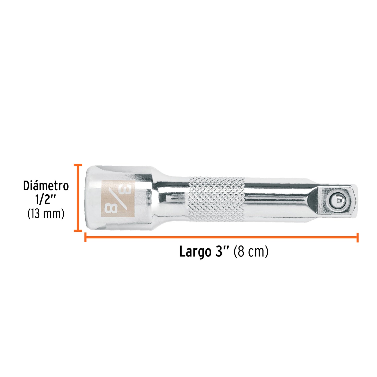 Extensión matraca cuadro 3/8 pulg 3 pulg