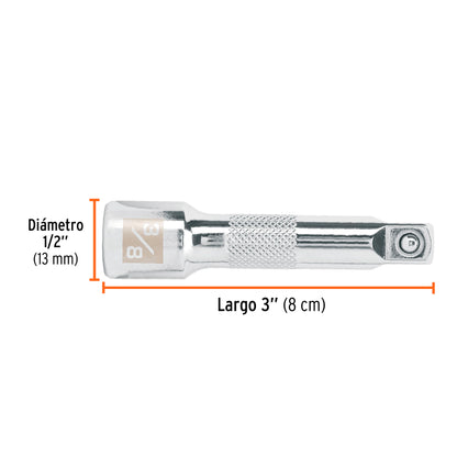 Extensión matraca cuadro 3/8 pulg 3 pulg