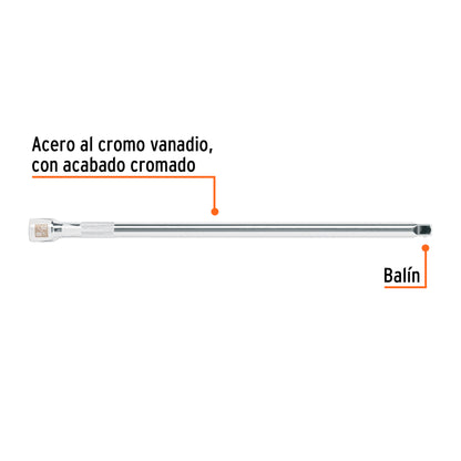 Extensión matraca cuadro 3/8 pulg 12 pulg