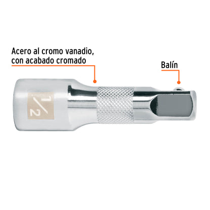 Extensión matraca cuadro 1/2 pulg 2-1/2 pulg