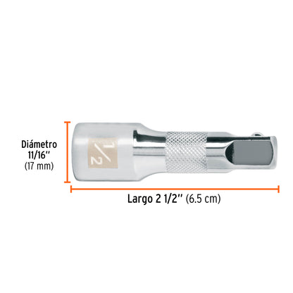 Extensión matraca cuadro 1/2 pulg 2-1/2 pulg