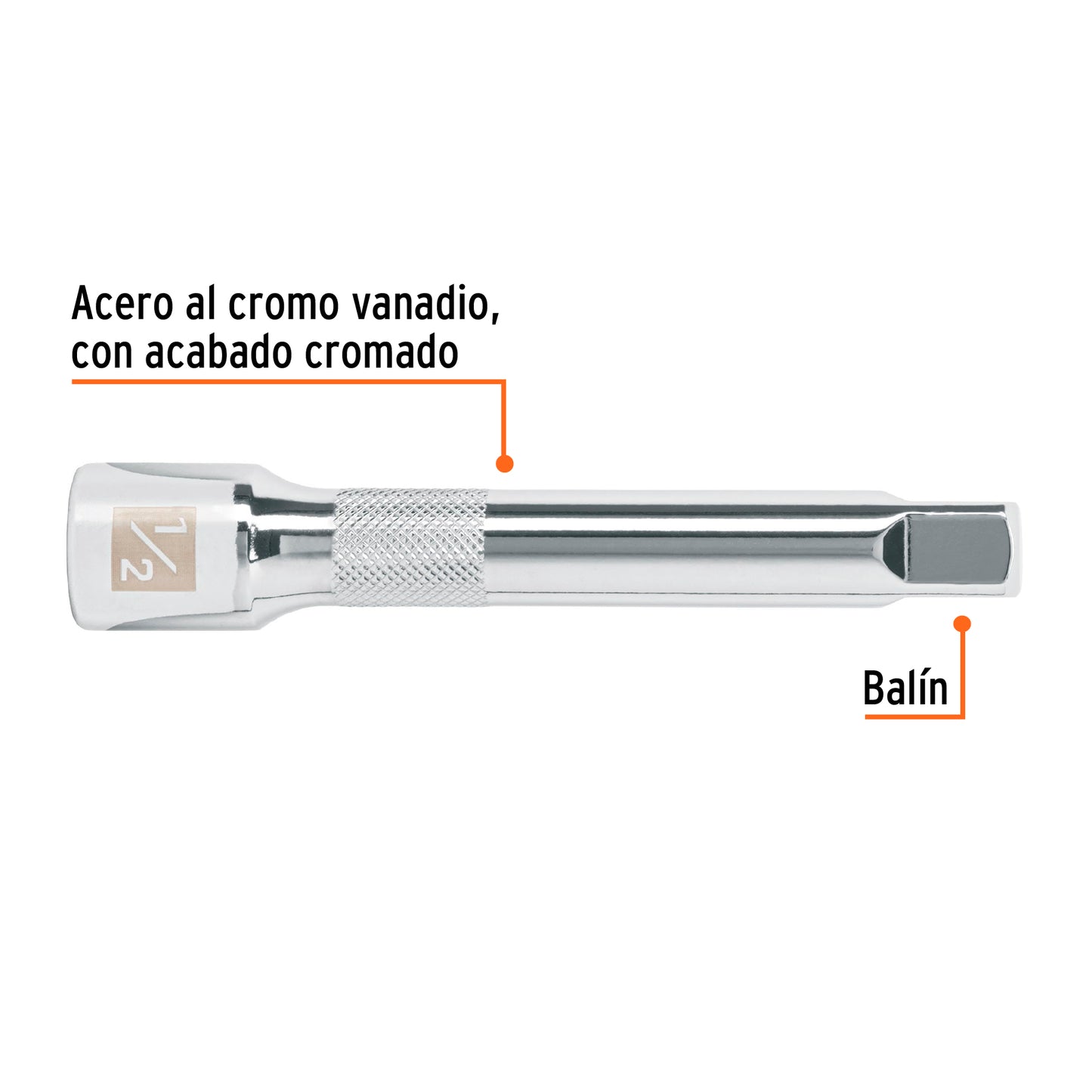 Extensión matraca cuadro 1/2 pulg 5 pulg