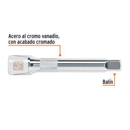 Extensión matraca cuadro 1/2 pulg 5 pulg