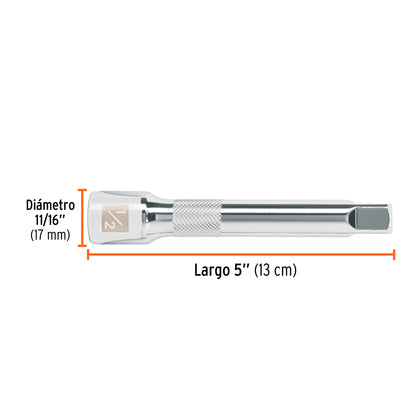 Extensión matraca cuadro 1/2 pulg 5 pulg