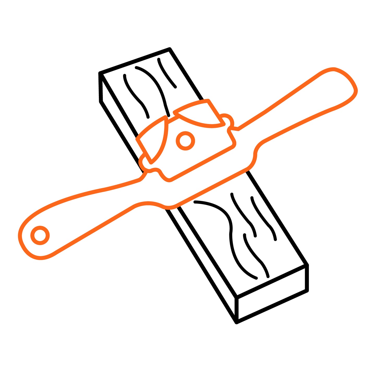 Cepillo Cacho Recto 9"