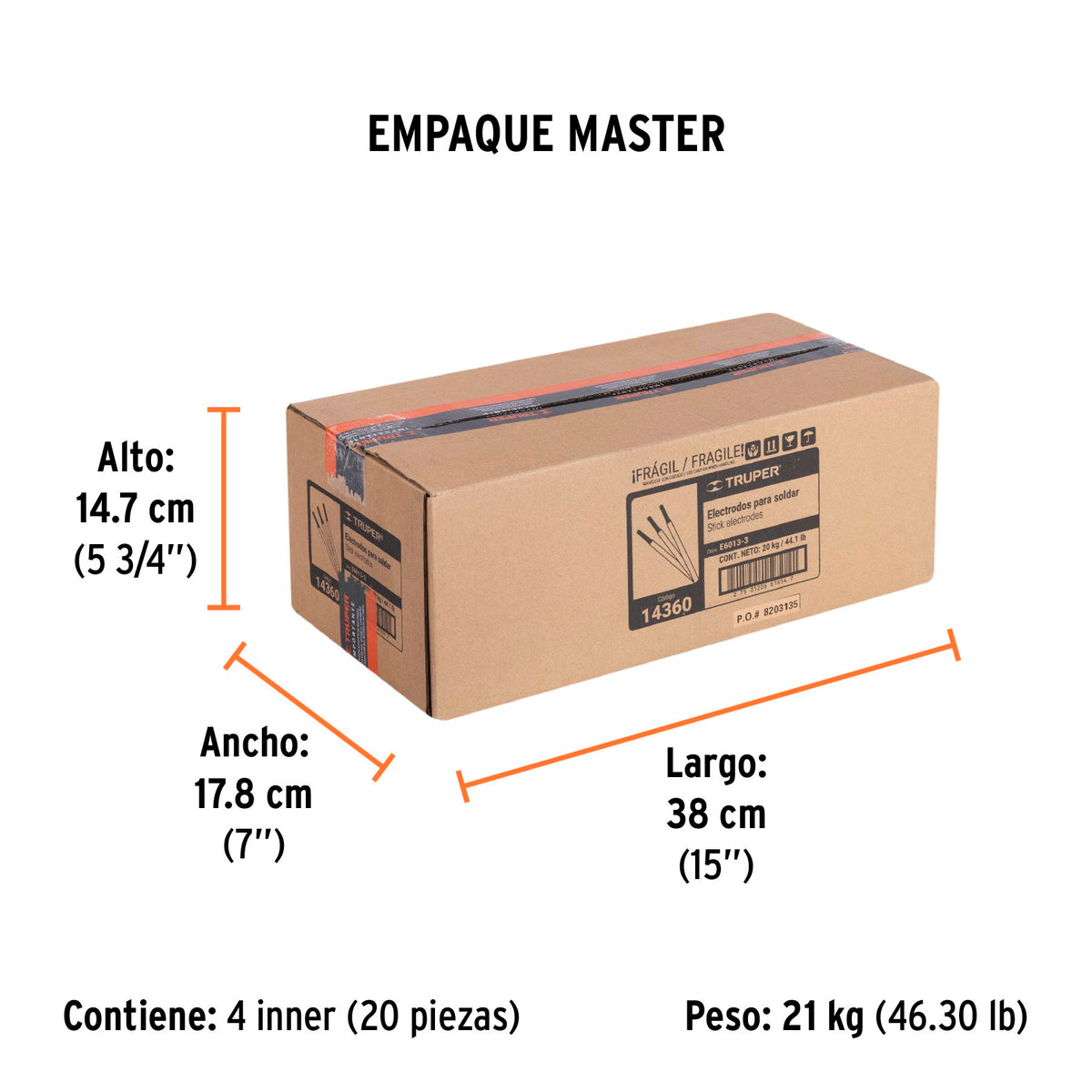 Bolsa con 1 kg de electrodos 6013 de 3/32" · vista 6