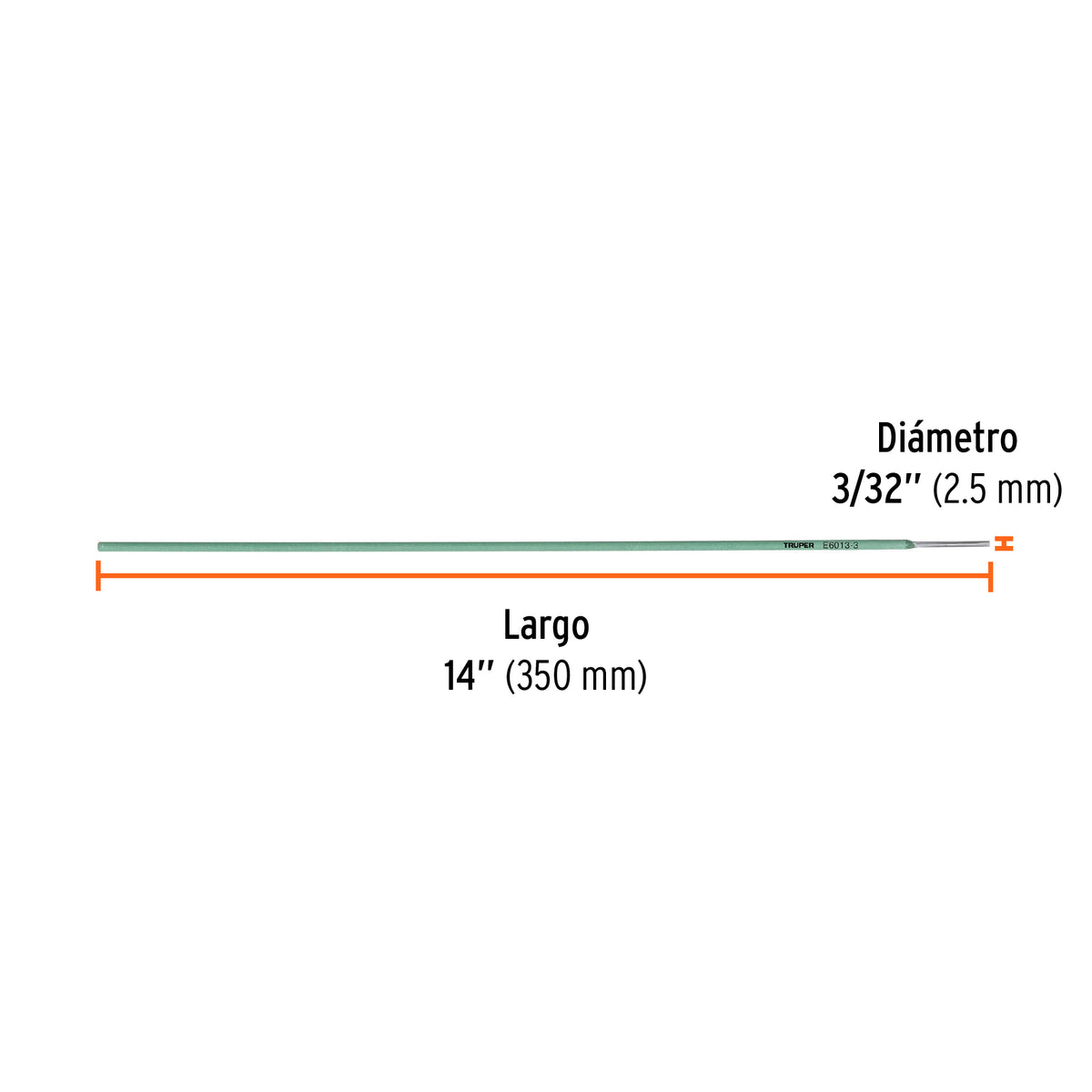 Bolsa con 1 kg de electrodos 6013 de 3/32" · vista 2